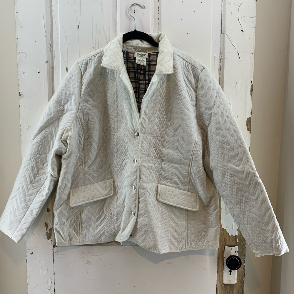 Cambridge Dry Goods White Quilted Jacket